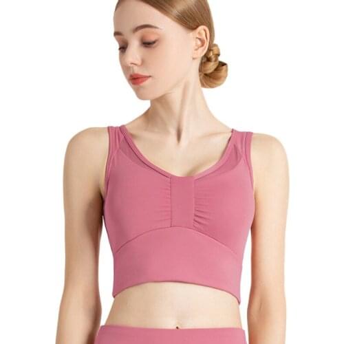Women Push Up Seamless Sports Underwear Wirefree Padded High Strength Shockproof Anti-Exposure Bra