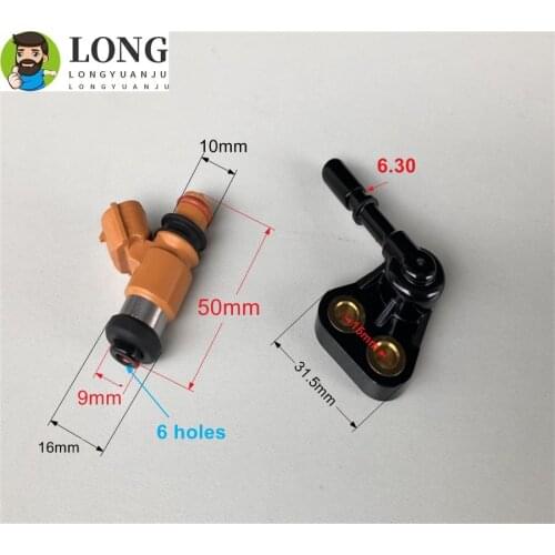 Motorcycle Fuel Injector 6Hole Nozzle Fuel Injection For HONDA 100 cc 125cc 16450-2G1-A00 Flow Valve Injectors Replacement