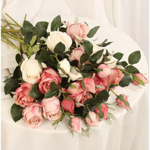 American retro imitation rose artificial flowers for wedding festival graduation ceremony and home decoration artificial flowers