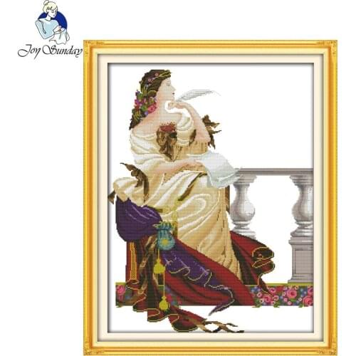 Joy Sunday Diy Cross Needle Painting Cross Stitch Needlework Embroidery Handcraft Arts Crafts Writing Endless Yearning Patterns