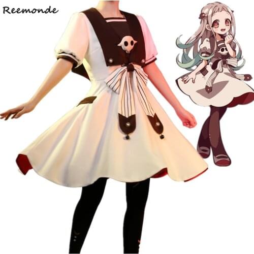 Anime Toilet-bound Hanako-kun Cosplay Full Set Costume Nene Yashiro Lolita Dress Yugi Amane Shirt Cloak Cos Wig Hair Women Men