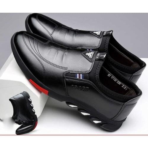 Leather Shoes Mens Leather Spring 2021 New Mens Business Casual Soft-Soled Non-Slip Breathable All-Match Footwear