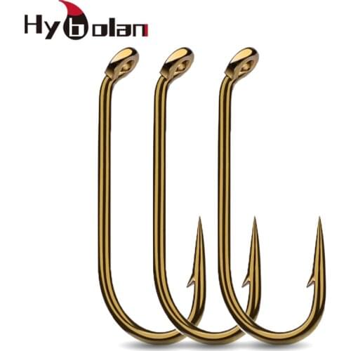 50pcs Fly Fishing Hook High carbon steel 8/12/14/16# Fish Fly Hooks Fishing Trout Salmon Dry Flies Fish Hook Tackle Accessories