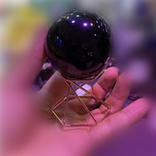 M68E Metal Display Stand for Crystal Glass Lens Ball Sphere Globe Holder Swirl Leg Makeup Sponge Organizer Rack Divination Base