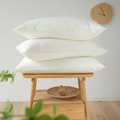 Pure Cotton Soft And Comfortable Pillow Fiber Filling + Feather Velvet