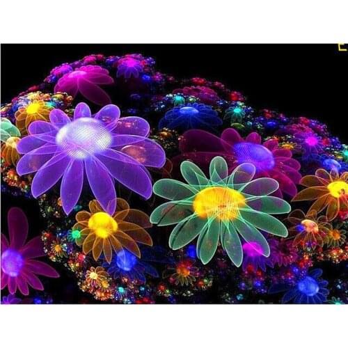 3D diamond embroidery flower diamond cross stitch crystal full square drill sets decorative diy diamond painting fireworks A66R