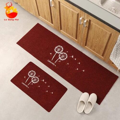 Modern Style Home Entrance Non-slip Door Mat Kitchen Washable Floor Mat Bedroom Carpet Decoration Dandelion Floor Mat