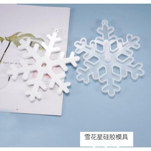 NEW Transparent Silicone Mould Resin Decorative snowflake shape Type epoxy Charms resin molds for jewelry making tools