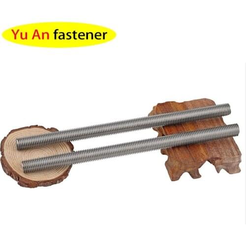 Spot M2-M27 DIN796 304/316 Stainless Steel Bar Full-tooth Wire Rod Through Silk Full Thread Screw 1PCS