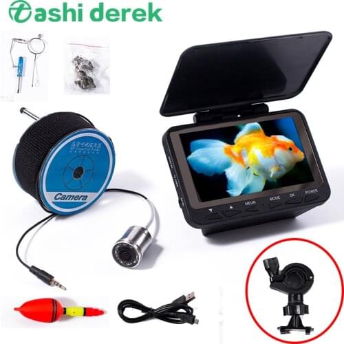 Video Fish Finder 1000TVL 4.3inch Monitor Underwater Fishing Camera Ice Video Fishcam Night Vision 8pcs Infrared Led 15m/30m
