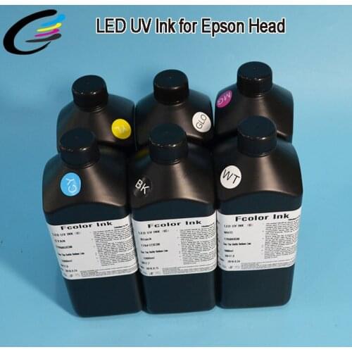 Wide Format Printer LED UV Curable Ink for Glass / Wood / Mental / Ceramics / KT Board / Crylic Printing