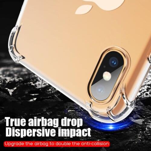 Shockproof Clear Tpu Case Luxury Soft Silicone Transparent Phone Case Cover for IPhone X XS XR XS Max 8 7 Plus 6 6S Plus