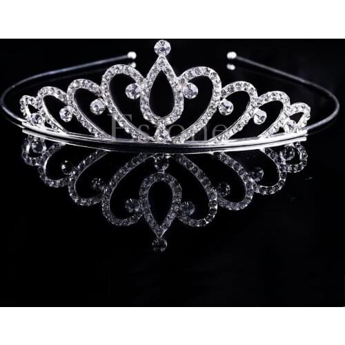 Y166 Vintage Wedding Bridal Crystal Rhinestone Headband Crown Hair Accessories Tiara