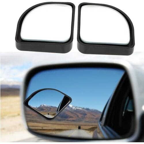 2Pcs/Set Car Rear View Mirror for Car Vehicle Side Blindspot 360 Rotating Adjustable Convex Blind Spot Mirror with Tape