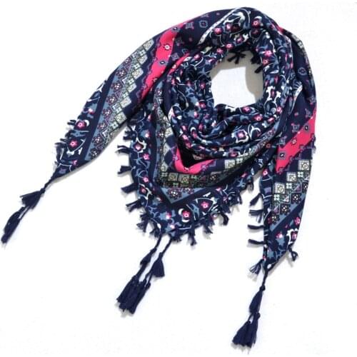New Fashion Winter Scarf Luxury Brand Ladies Scarves Wraps Women Square Shawls Scarf Women Knot fringed Scarf Bandana 115*115