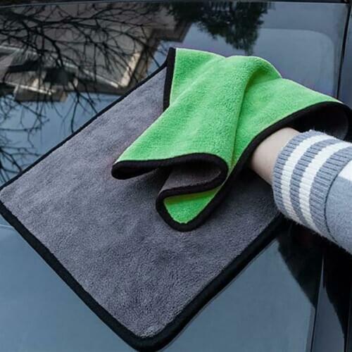 2Pcs Car Wash Cloth Microfibre Super Absorbent Polishing Cleaning Towels Drying 30cm X 40cm Car Cleaner