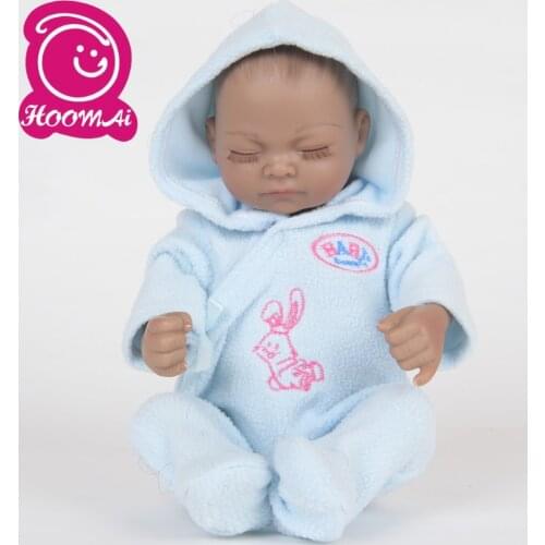 25 CM High Quality Lifelike Bebe Reborn Dolls 10 Inch Full Silicone Newborn Babies Doll Toy With Painted Hair Kids Birthday Gift