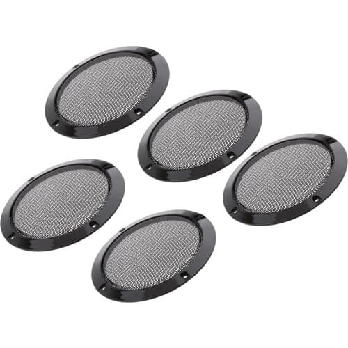 5Pcs Speaker Decorative Circle SubWoofer Grill Cover Guard Protector Mesh 6.5inch