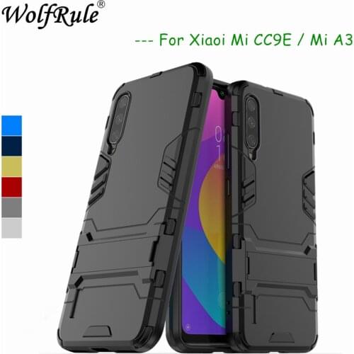 Case For Xiaomi Mi CC9E Cover Mi A3 Soft Rubber + Plastic Kickstand Case For Xiaomi Mi CC9 / Mi CC9 Case Shell For Xiaomi Mi A3