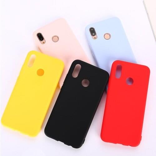 Candy Color Case for Huawei P Smart Plus P30 Pro P20 Mate 20 Honor 8C 8X Max 10 Lite Y7 Pro Y6 Prime 2019 Nova 3i Silicone Cover