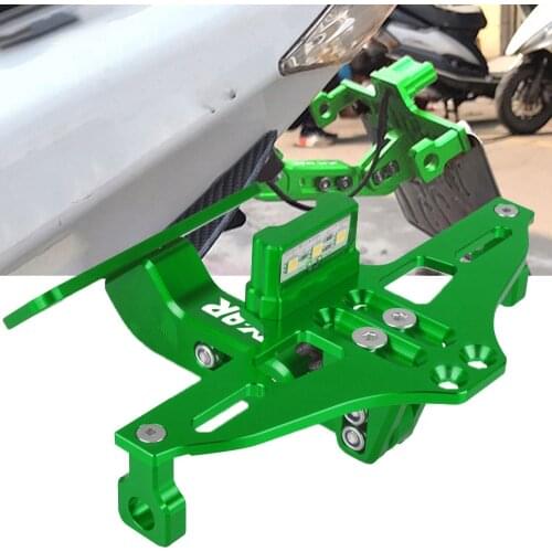 FOR KAWASAKI ZX9R ZX-9R 1998 1999 2000 2001 2002 2003 Motorcycle Adjustable Angle License Number Plate Frame Holder Bracket