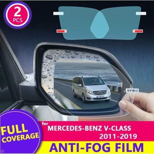 For Mercedes-Benz V-Class / Viano / Vito / Metris (W639 W447) 2004 - 2019 Rearview Mirror Film Anti-Fog Car Accessories