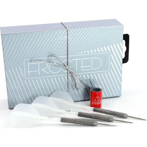 CUESOUL DAZZLING 22g Steel Tip 90% Tungsten Dart Set Frosted Surface with ROST Flights