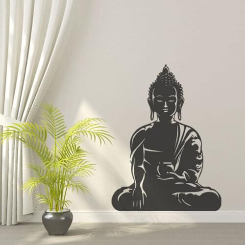 Indian Religious Buddha Yoga OM Wall Sticker Vinyl Home Decoration Living Room Bedroom Removable Decals Murals Wallpaper 4506
