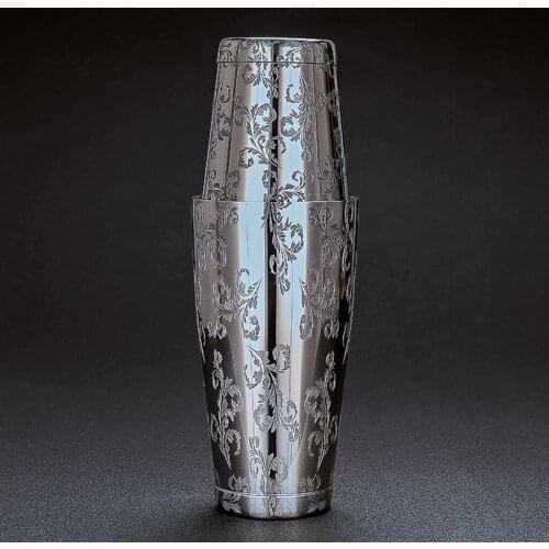 Stainless Steel Cocktail Shaker Bartender Tool Tin On Tin 17oz And 25oz