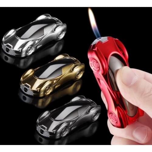 Hot selling Novelty sports car butane Inflatable gas cigarette lighter Cool creative mini smoking igniter Boyfriend husband gift