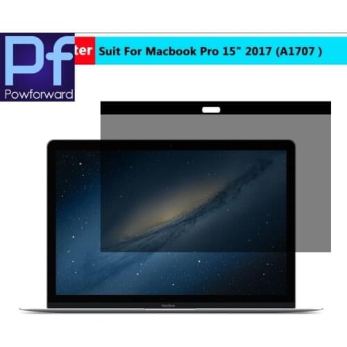 For New Macbook Pro 15 2017 inch For Apple laptop model number A 1707 Magnetic Privacy filter Screens Protective film