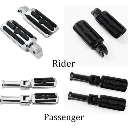 Motorcycle Front Rear Passenger Footrests Foot Pegs Fat Boy For Harley Softail Deluxe 2018-2020