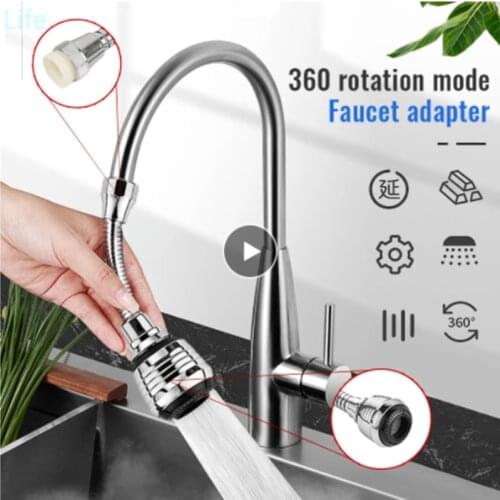 1pc 360 Swivel Mode Water Saving Nozzle Bubbler Tap High Pressure Filter Extender Adapter Household Bathroom Kitchen Accessories