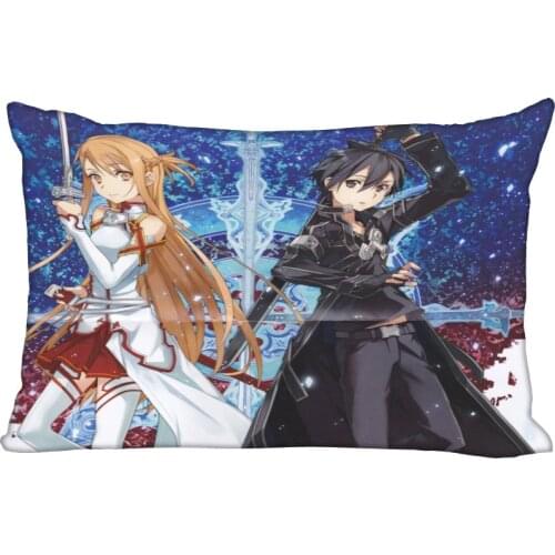 Hot Sale Custom Pillow Slips Sword Art Online Rectangle Pillow Covers Bedding Comfortable Cushion/High Quality Pillow Cases