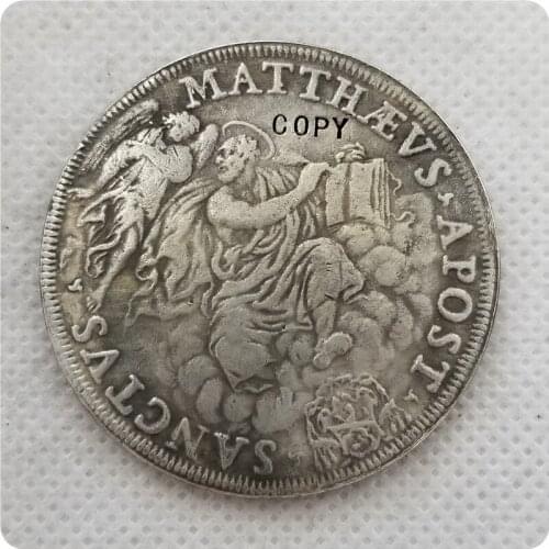 Pope Inocent XI Coin Medal Vatican Sanct Vs Matthaus Apost COIN COPY-replica coins medal coins collectibles