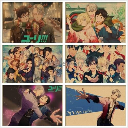 Handmade Gift Diamond Painting Retro Anime Yuri on Ice 5D DIY Diamond Mosaic Diamond Embroidery Cross Stitch Kit Home Decor