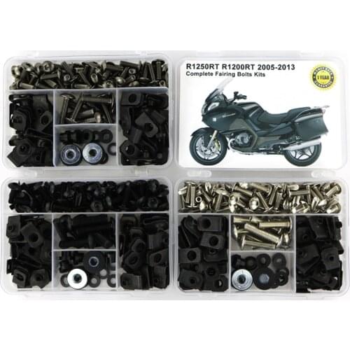 Fit For BMW R1250RT R1200RT 2005-2013 Complete Fairing Kit Full Fairing Bolts Kit Screws Speed Nuts Clips Steel