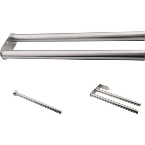 Towel Holder Stainless Steel Kitchen Bathroom Towel Holder for Towels Bar Rail Hanger Towel Rack