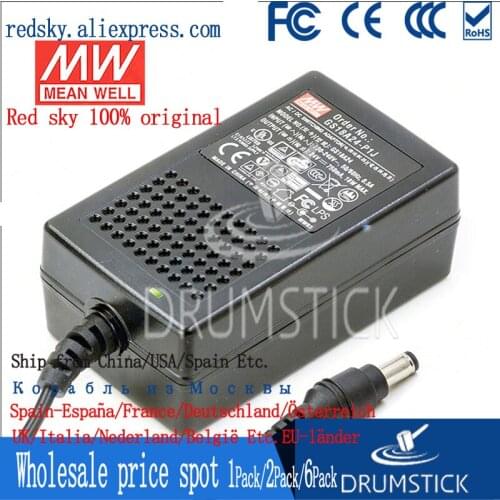 Prosperity MEAN WELL GS18A 15W/18W meanwell 7.5V2A 15V1.2A 18V1A 24V0.75A 28V0.64A 48V0.375A AC-DC Industrial Adaptor