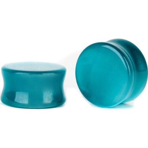 1Pair Cats eye Stone Earring Gauges Plugs Ear Plugs And Tunnels Gauge Sexy Body Piercing Jewelry