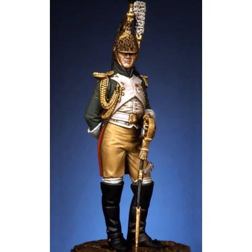 Unassambled 1/32 54mm ancient Officer stand (WITH BASE ) Resin figure miniature model kits Unpainted