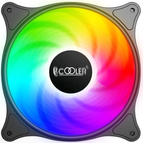 PCCOOLER 12cm Chassis Fan 120mm Colorful LED Silent Desktop Computer PC Case Cooling Fan