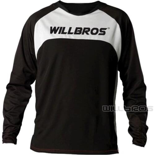 Willbros Sprint Gwin Summer Long Sleeve Motorbike Motocross Mens Jersey Mountain Bicycle Offroad T-shirt