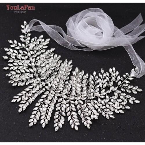 YouLaPan SH238-S Hot Sale Rhinestones Belt for Wedding Dress Luxurious Diamonds Bridal Belt Dresses with Handmade Accessories