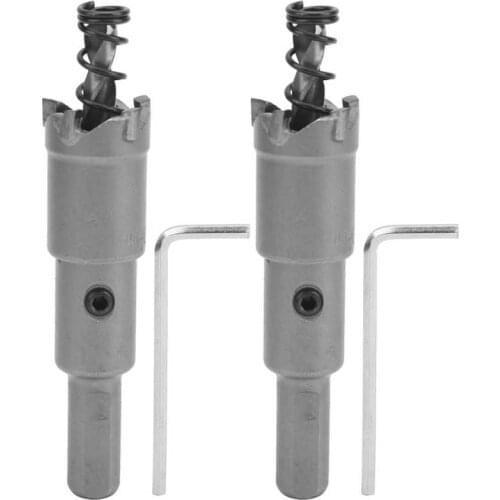 Countersink Drill Bits 2 Sets Hard Alloy Hole Saw Cutter TCT Drill Bit Cutting Tool High Efficiency for Hole Opening Drill Bits