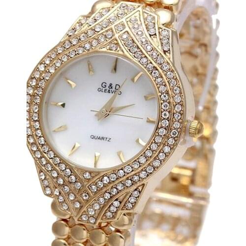 2019 Casual Watch G&D Women Quartz Watches Women Analog Wristwatches Stianless Steel Sports Watches Relogio Feminino