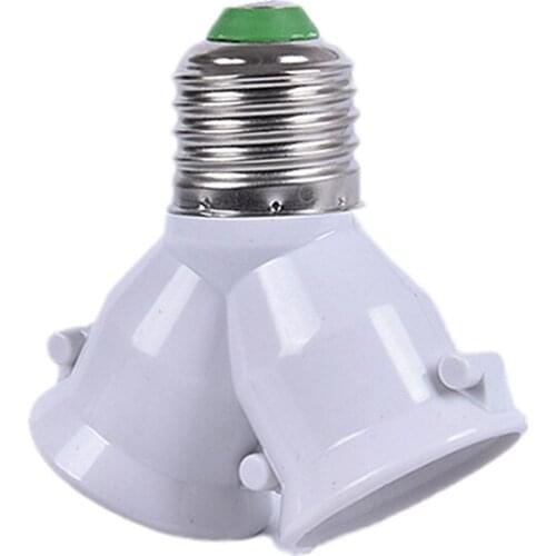 1PC E27 to DualE27 Lamp Holder Converter Socket Conversion E27 to 2E27 Light Bulb Base Wholesale High Qulaity