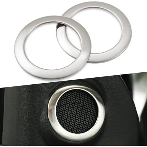 2 PCS CAR DOOR AUDIO LOUD SPEAKER TRIM RING FOR MITSUBISHI ASX OUTLANDER PEUGEOT 4008 CITROEN C4 AIRCROSS 2012-2016 ACCESSORIES