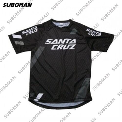 2021 santa cruz Summer short sleeves Downhill Jersey Maillot Mtb Enduro Cycling Jersey bmx Men Maillot Ciclismo Hombre Shirt
