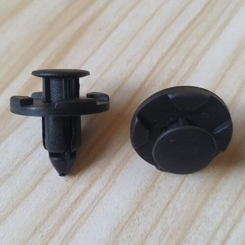 50Pcs/Set 8mm Rivet Retainer Plastic Car Fastener Clip Auto Bumper Fender Push type fixing Clips for Nissan Livina TIIDA Sylphy